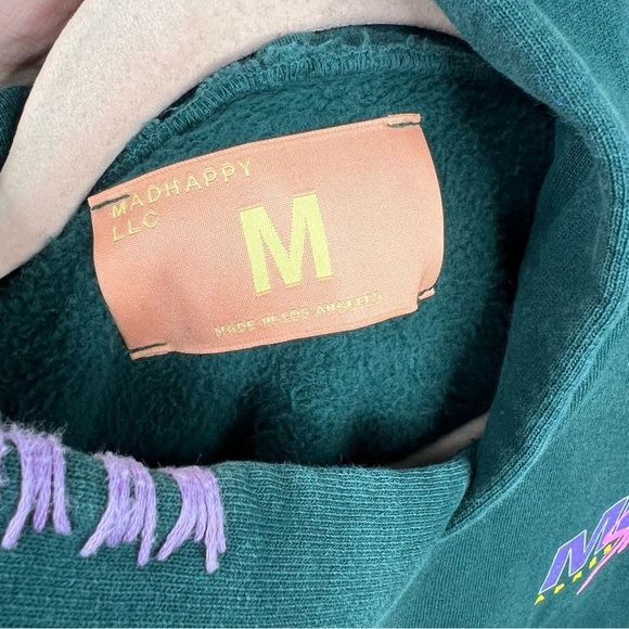 Madhappy Aspen Ski Lodge Hoodie Green Sweatshirt Heavyweight Cotton Small Medium - Picture 12 of 15